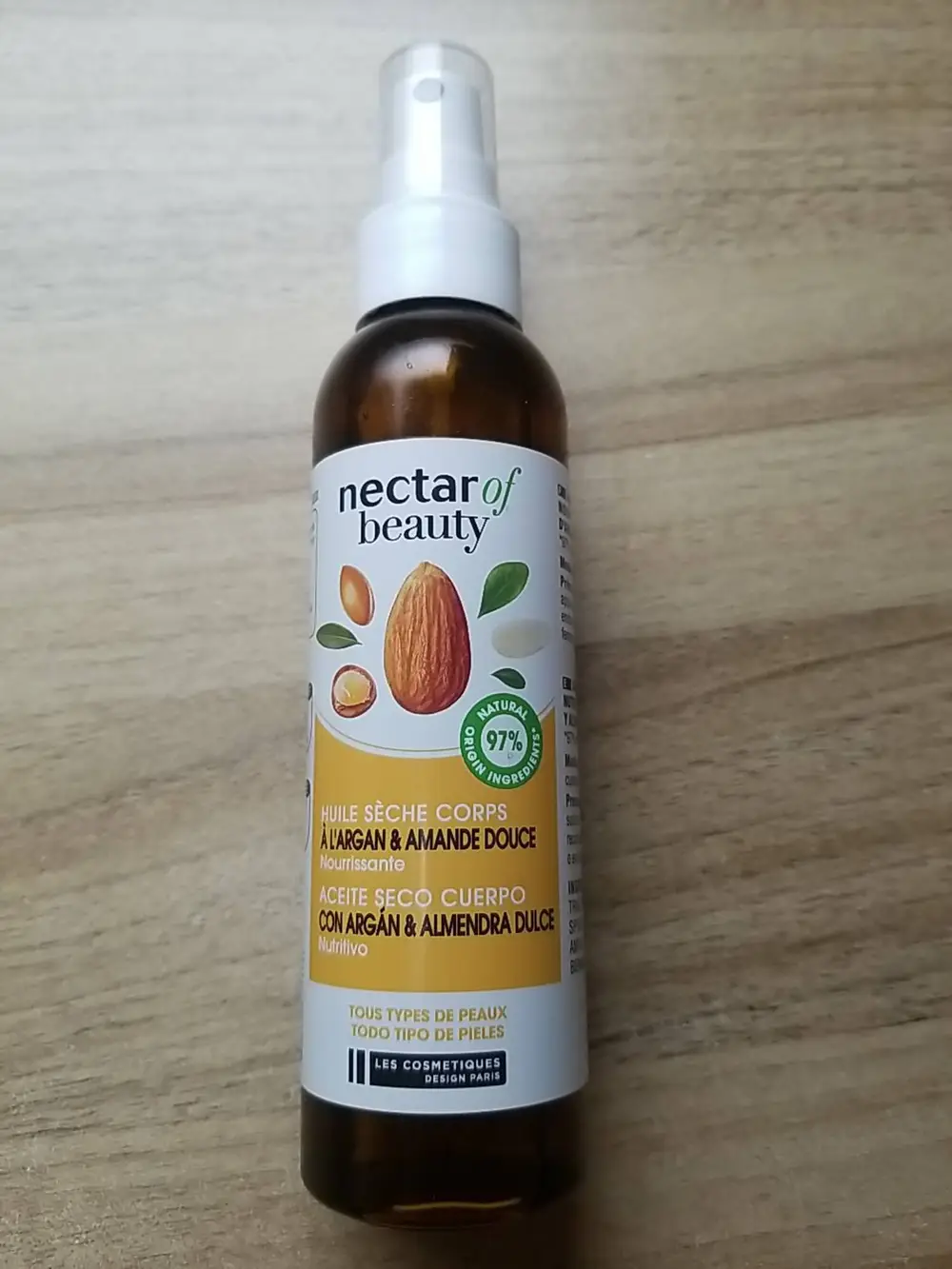 NECTAR OF BEAUTY - Huile sèche corps à l'argan & amande douce