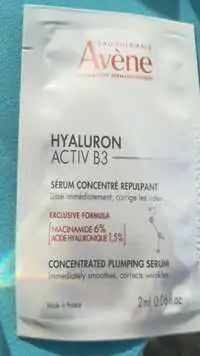 AVÈNE - Hyaluron activ B3 - Sérum concentré repulpan