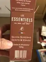 LES ESSENTIELS - Savon surgras corps & visage
