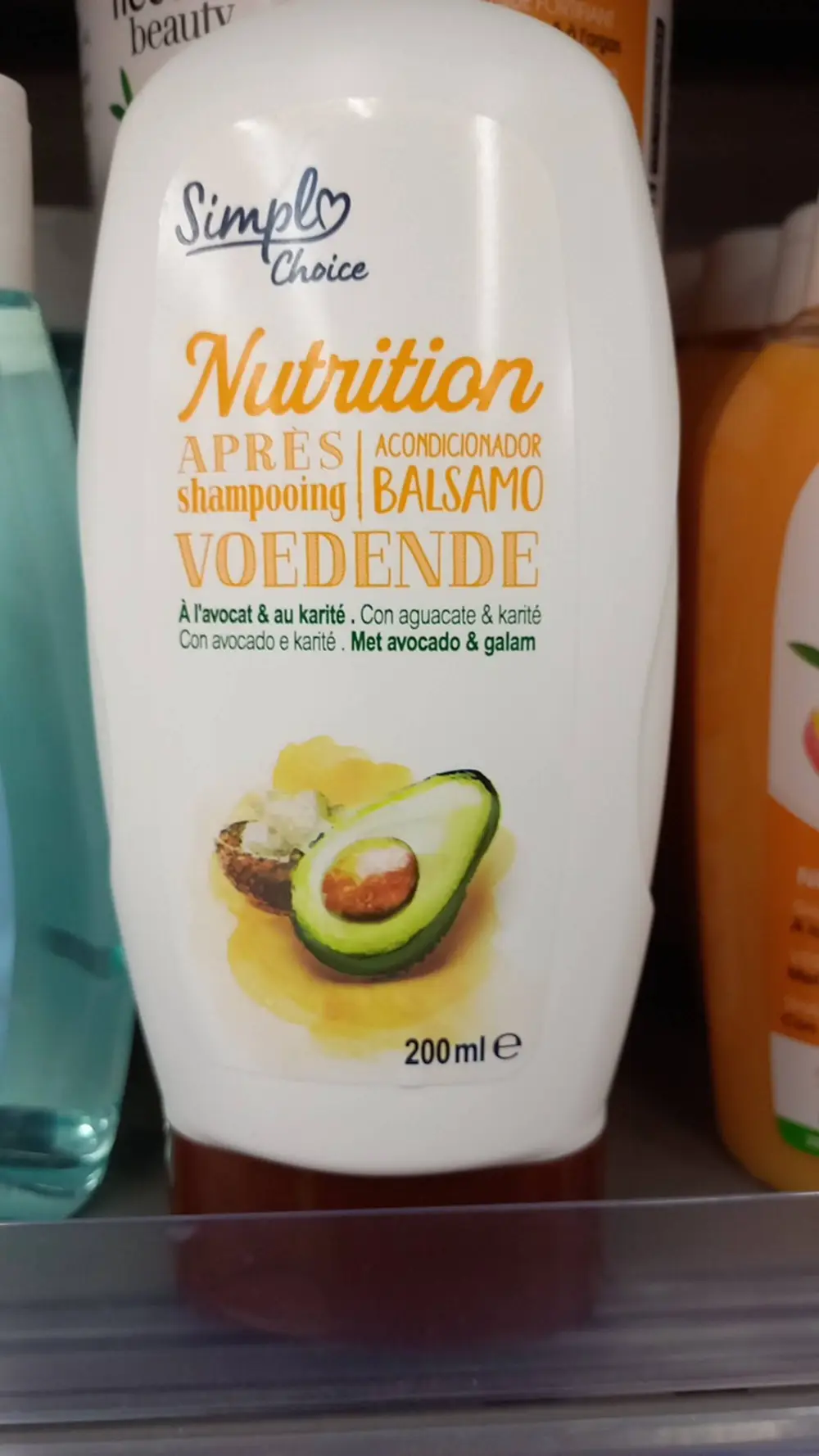 SIMPLE CHOICE - Nutrition voedende - Après shampooing à l'avocat & au karité