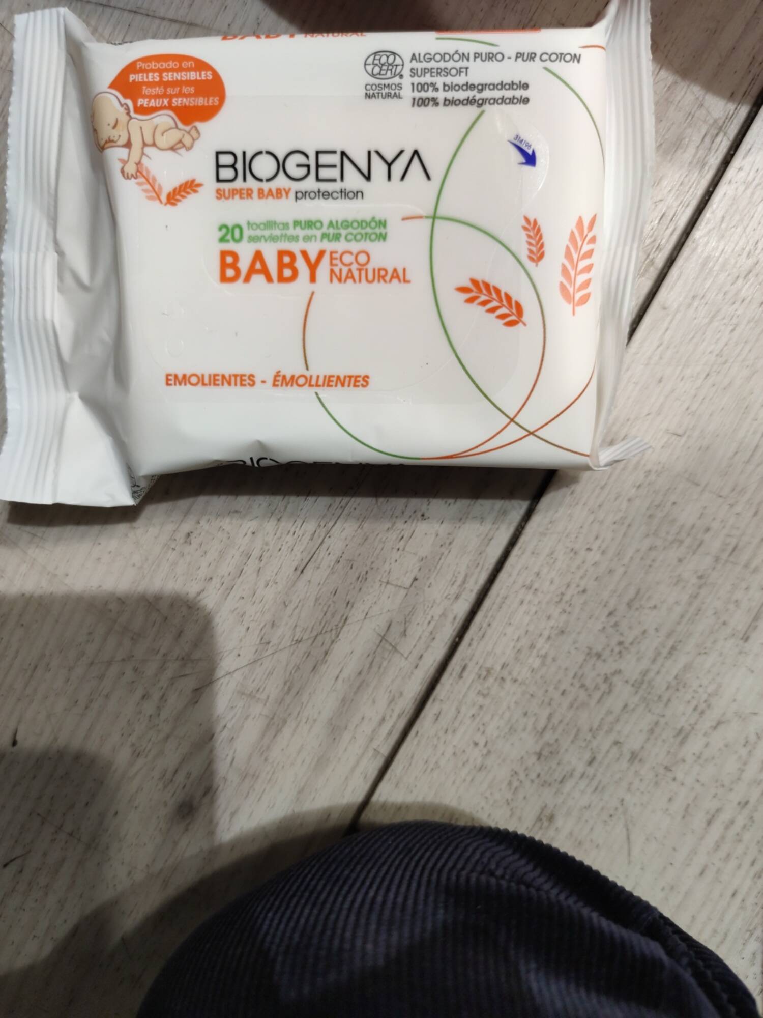 BIOGENYA - Baby - Serviettes en pur coton