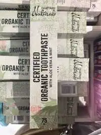 SUZTAIN NATURALS - Certified organic toothpaste with aloe vera & mint
