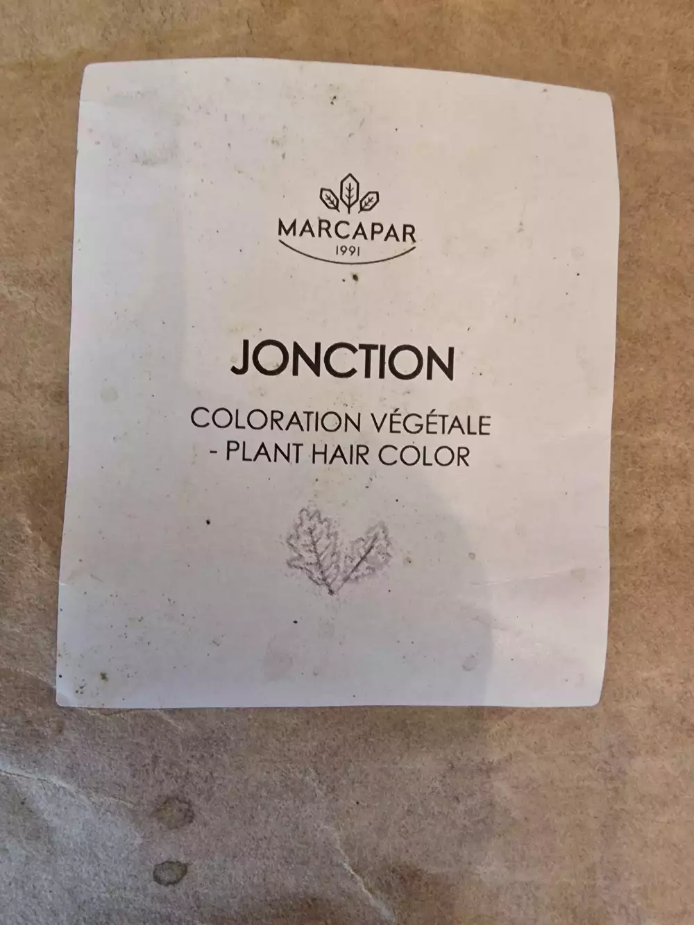 MARCAPAR - Jonction - Coloration végétale