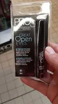 LES COSMÉTIQUES DESIGN PARIS - Pro's great open eyes - Pinceau eyeliner 01 noir