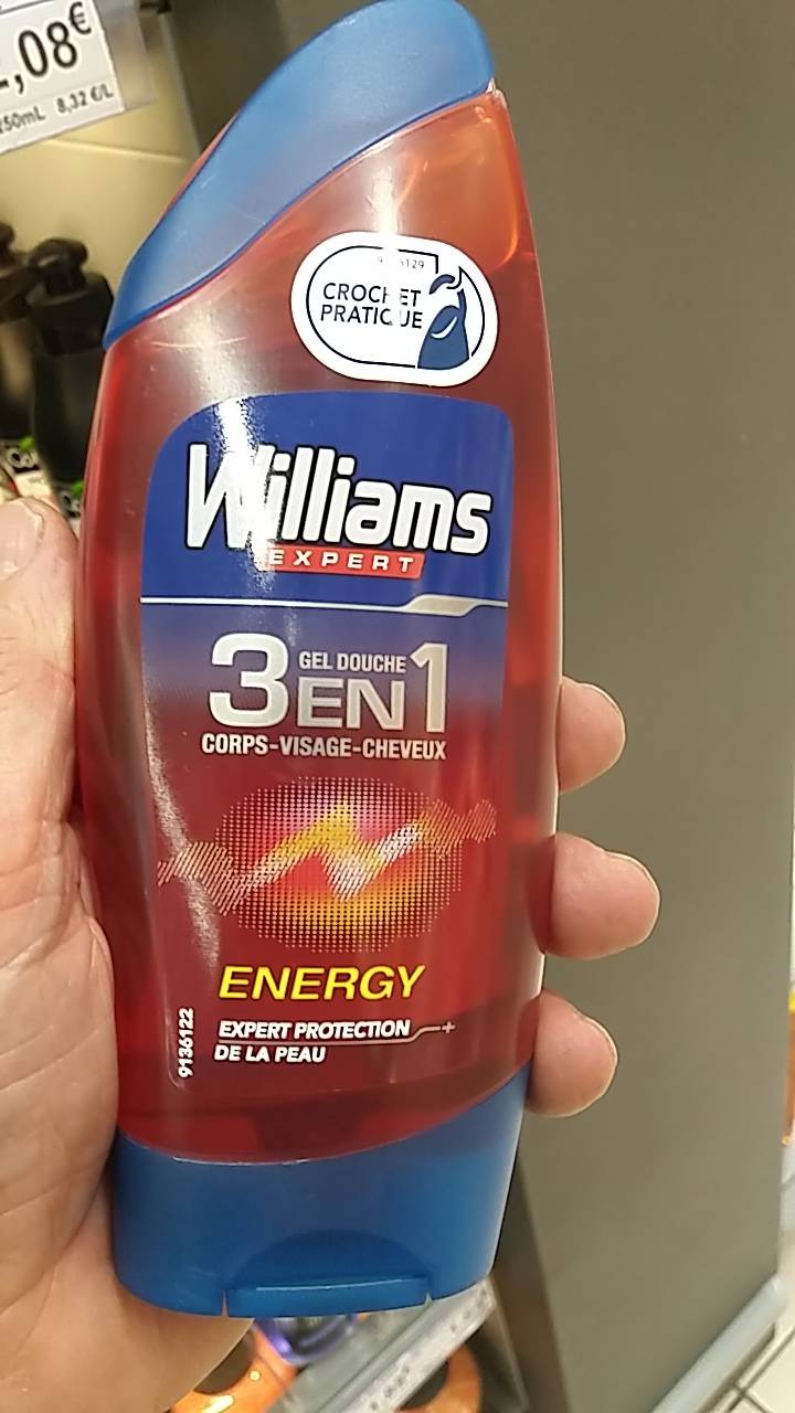 WILLIAMS EXPERT - Energy gel douche