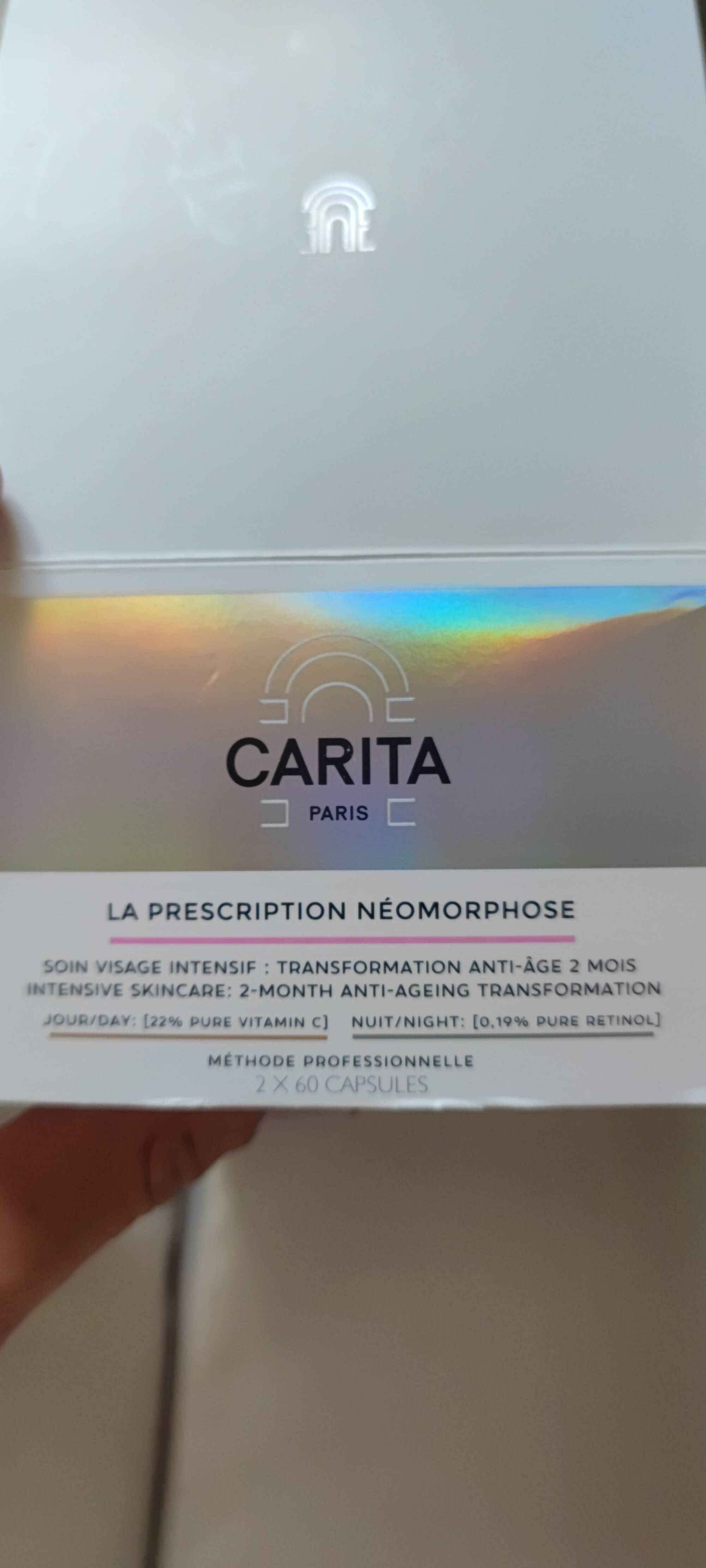 CARITA - La prescription néomorphose - Soin visage intensif