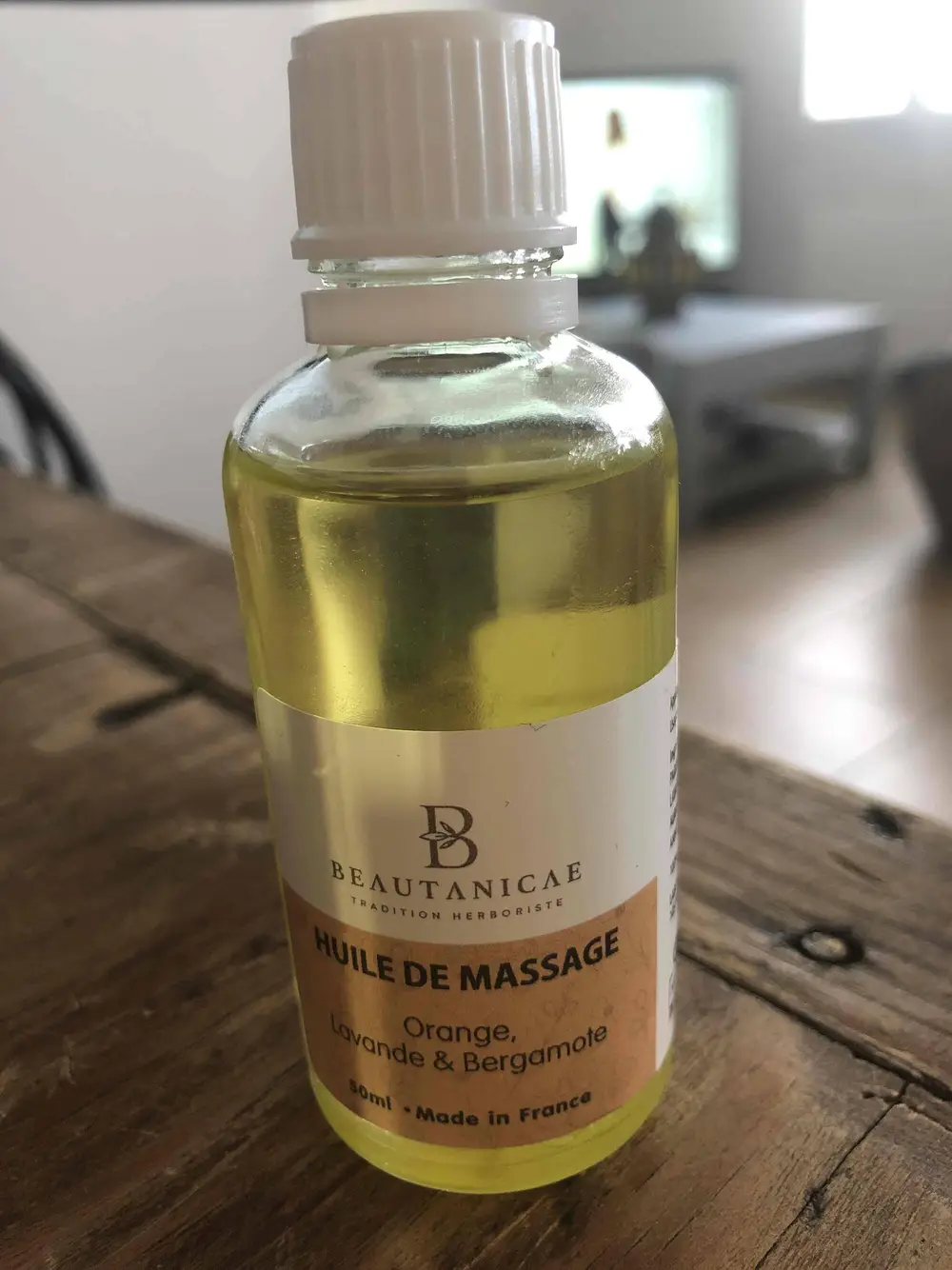 BEAUTANICAE - Huile de massage orange lavande & bergamote