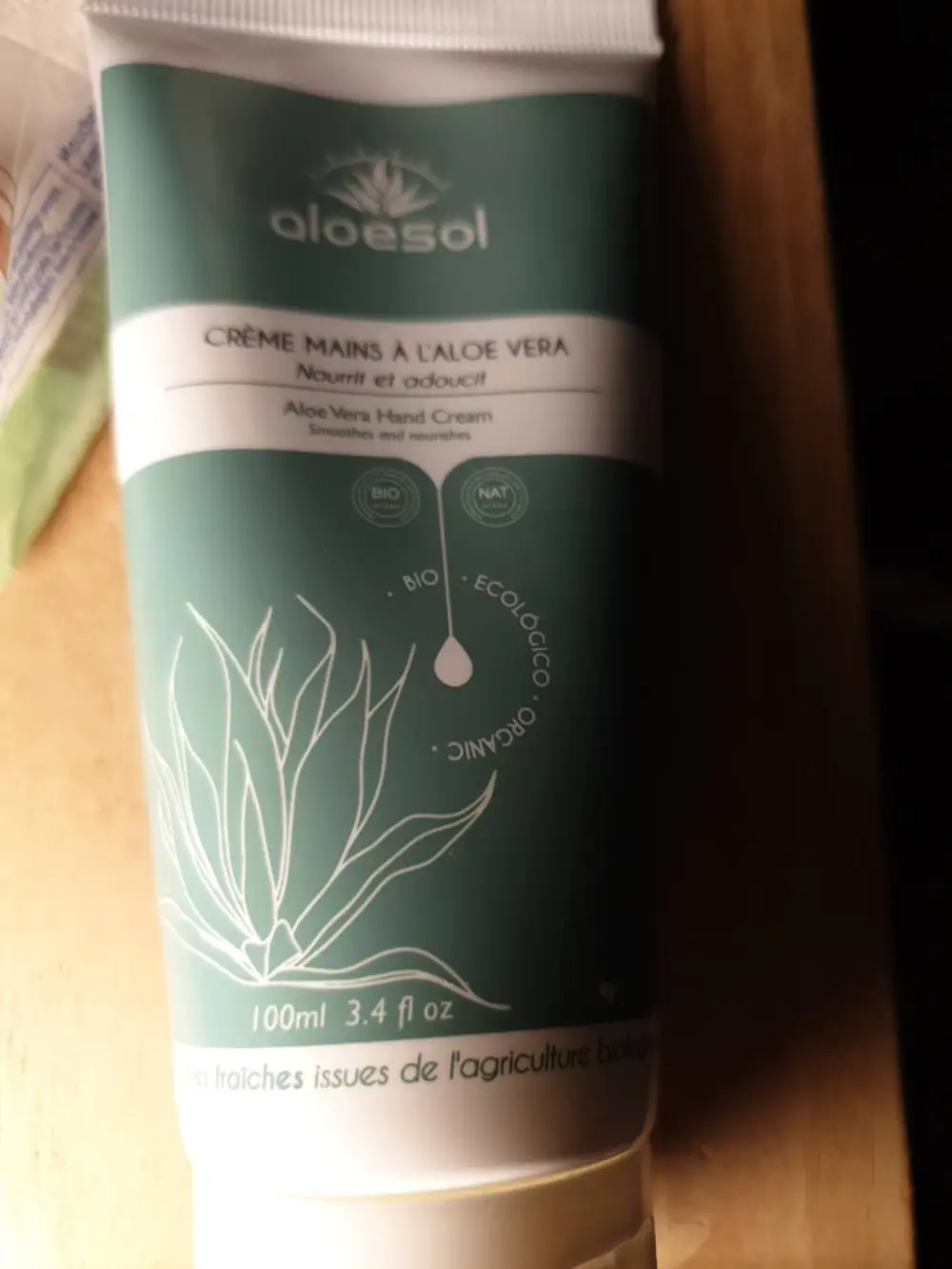 ALOESOL - Crème mains à l'aole vera