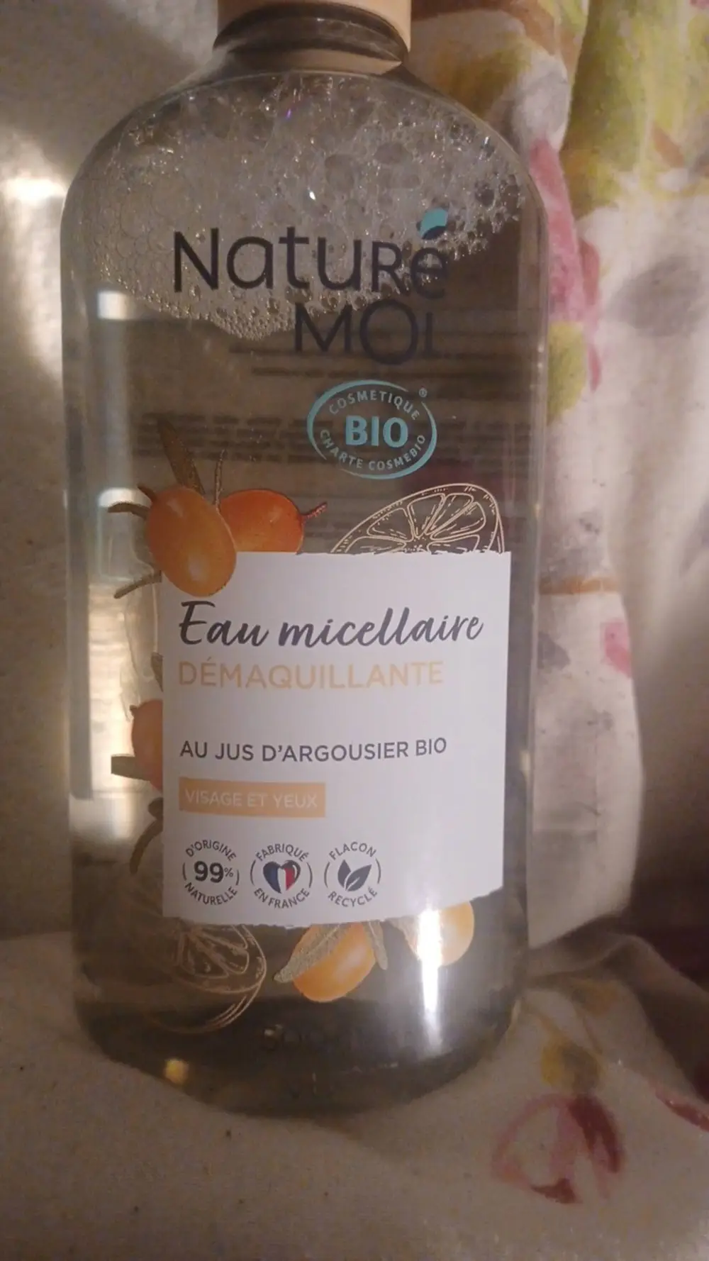 NATURÉ MOI  - Eau micellaire démaquillante au jus d'argousier bio