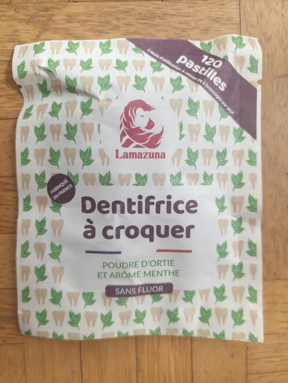 LAMAZUNA - Dentifrice à croquer sans fluor