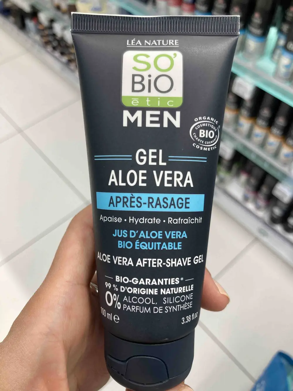 SO'BIO ÉTIC - Gel aloe vera - Après rasage men