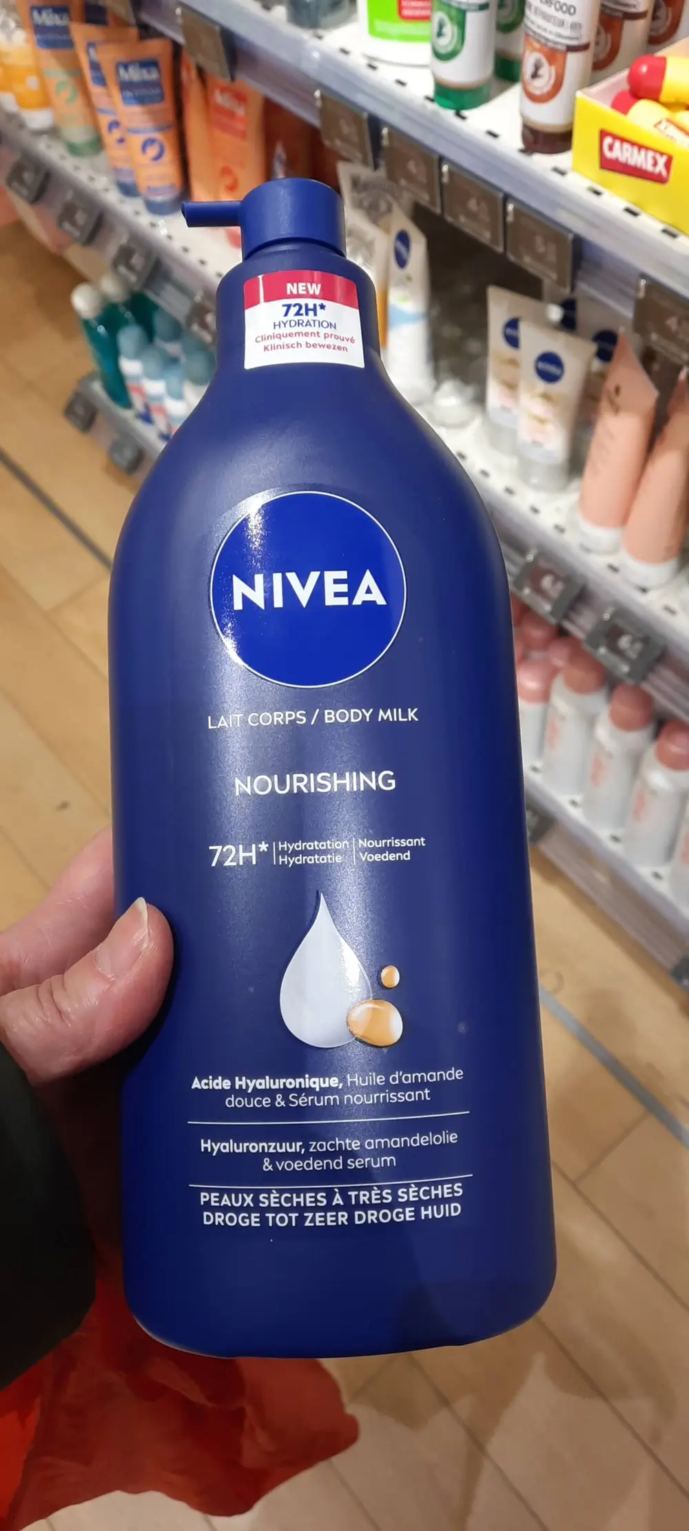 NIVEA - Nourishing - Lait corps 72h