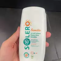 SOLERO - Famille - Lait solaire peaux ultra sensibles SPF 50+