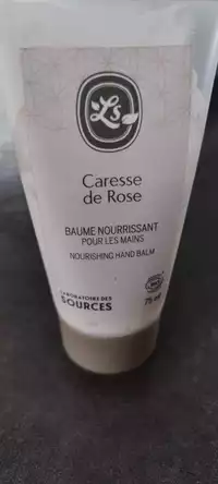 LABORATOIRE DES SOURCES - Caresse de rose - Baume nourrissant pour les mains