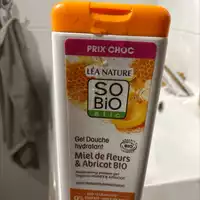 SO'BIO ÉTIC - Gel douche hydratant miel de fleurs & abricot bio