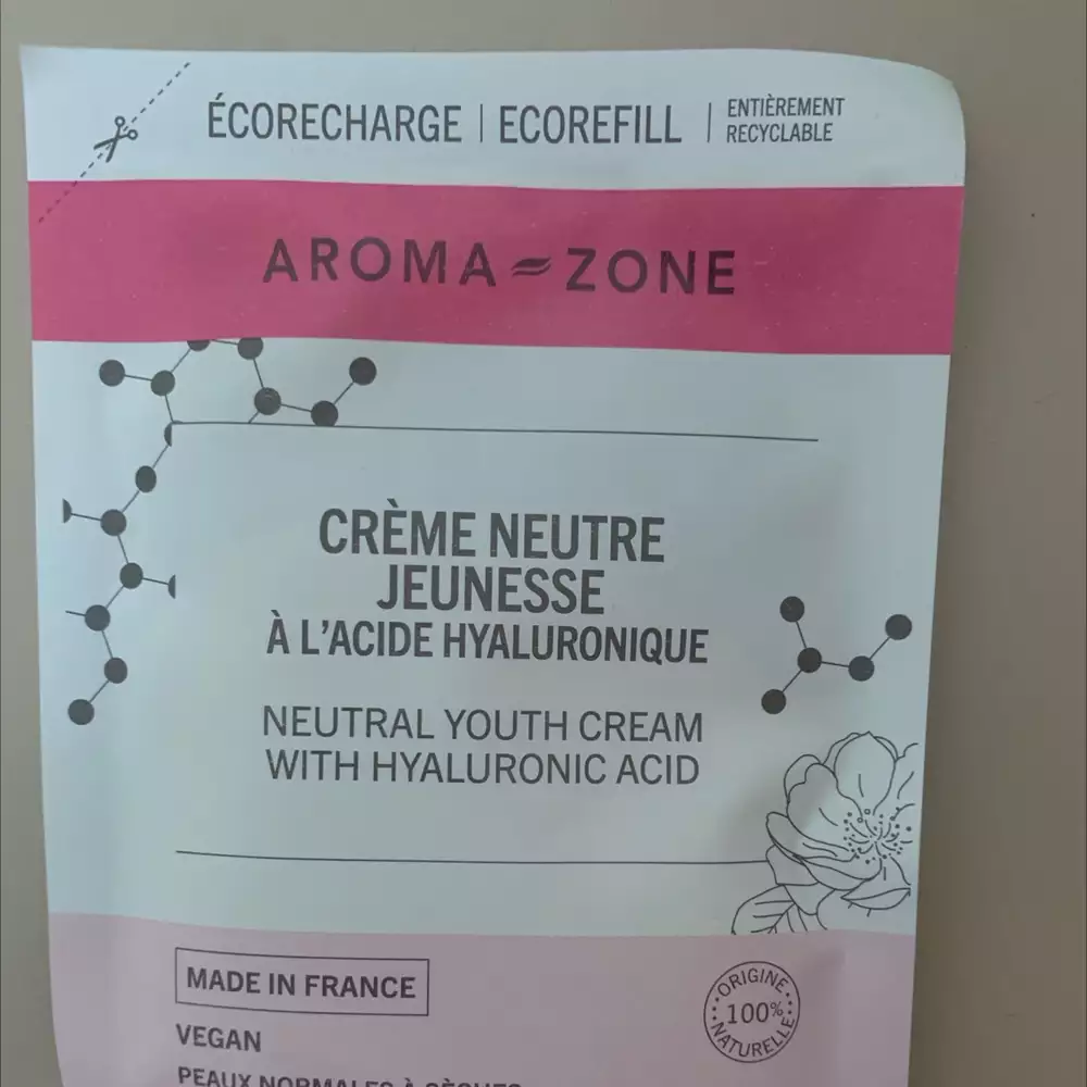 AROMA-ZONE - Crème neutre jeunesse à l'acide hyaluronique