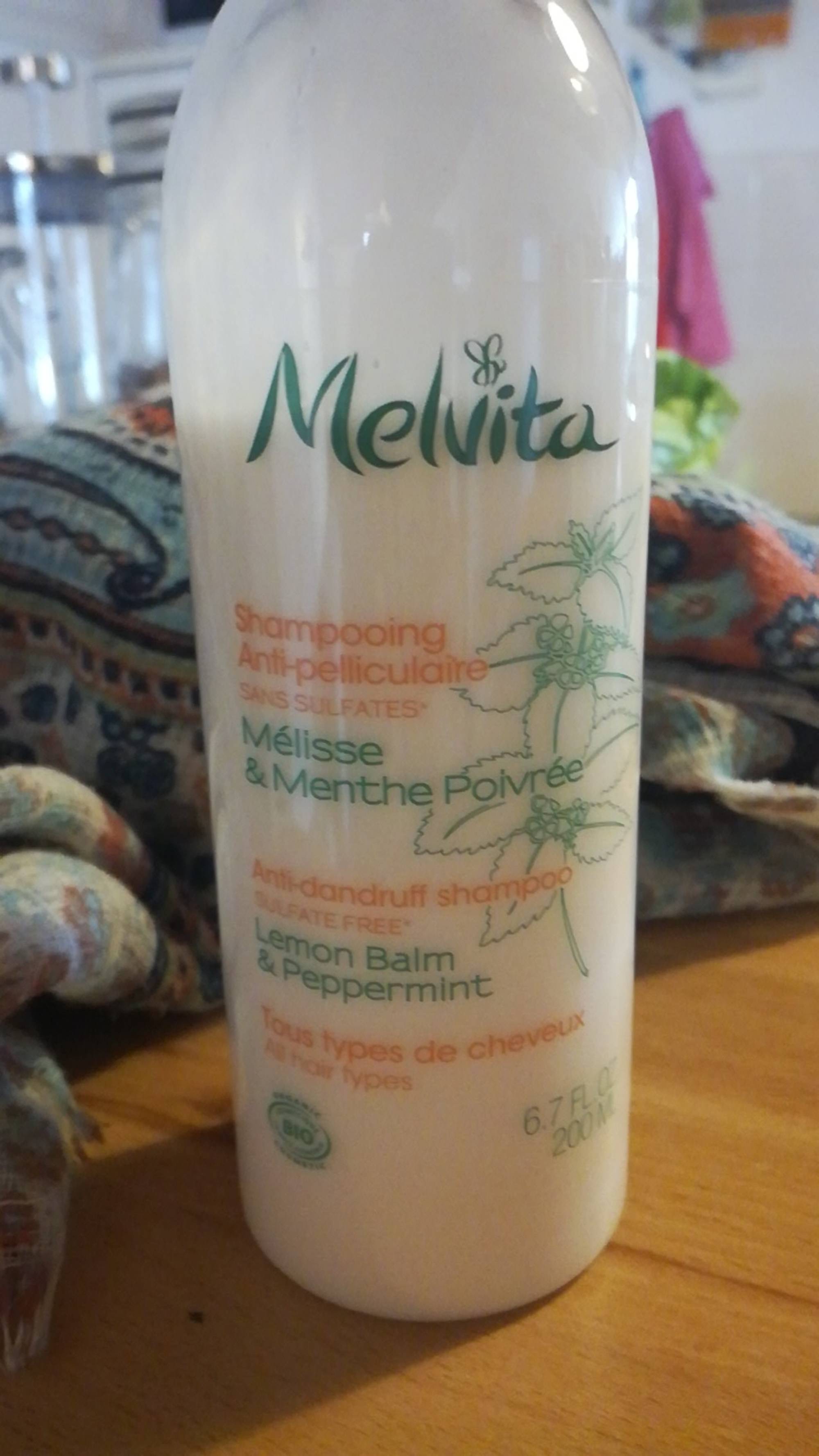 MELVITA -  Mélisse & menthe poivrée - Shampooing anti-pelliculaire 