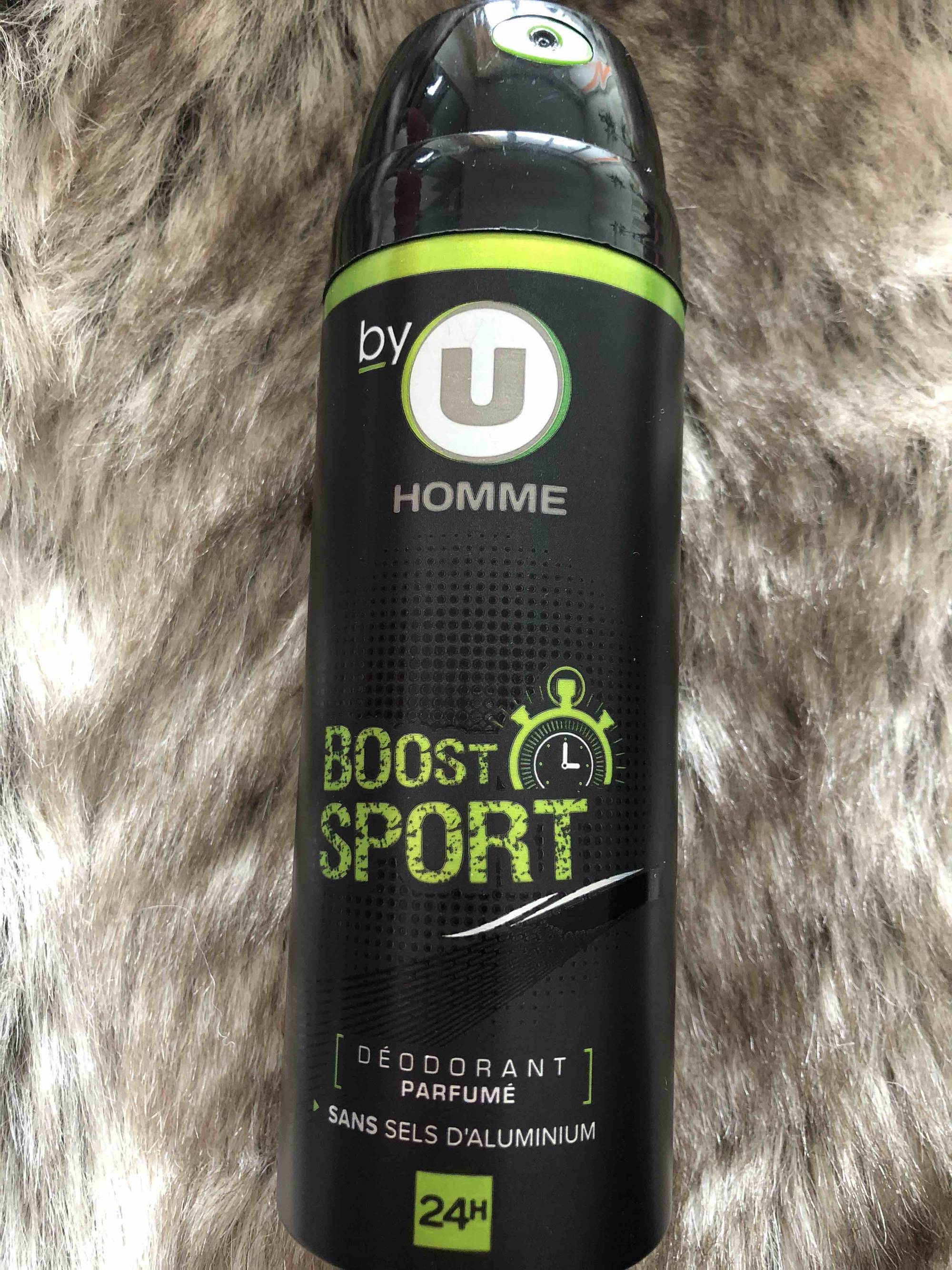 BY U - Homme - Déodorant parfumé Boost sport 24h