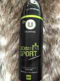 BY U - Homme - Déodorant parfumé Boost sport 24h