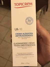 TOPICREM - UR-10 - Crème alisadora antirugosidades