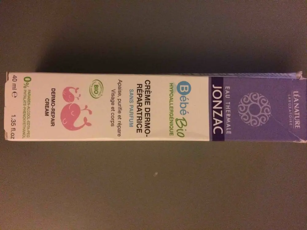 EAU THERMALE JONZAC - Bébé bio hypoallergénique - Crème dermo-réparatrice