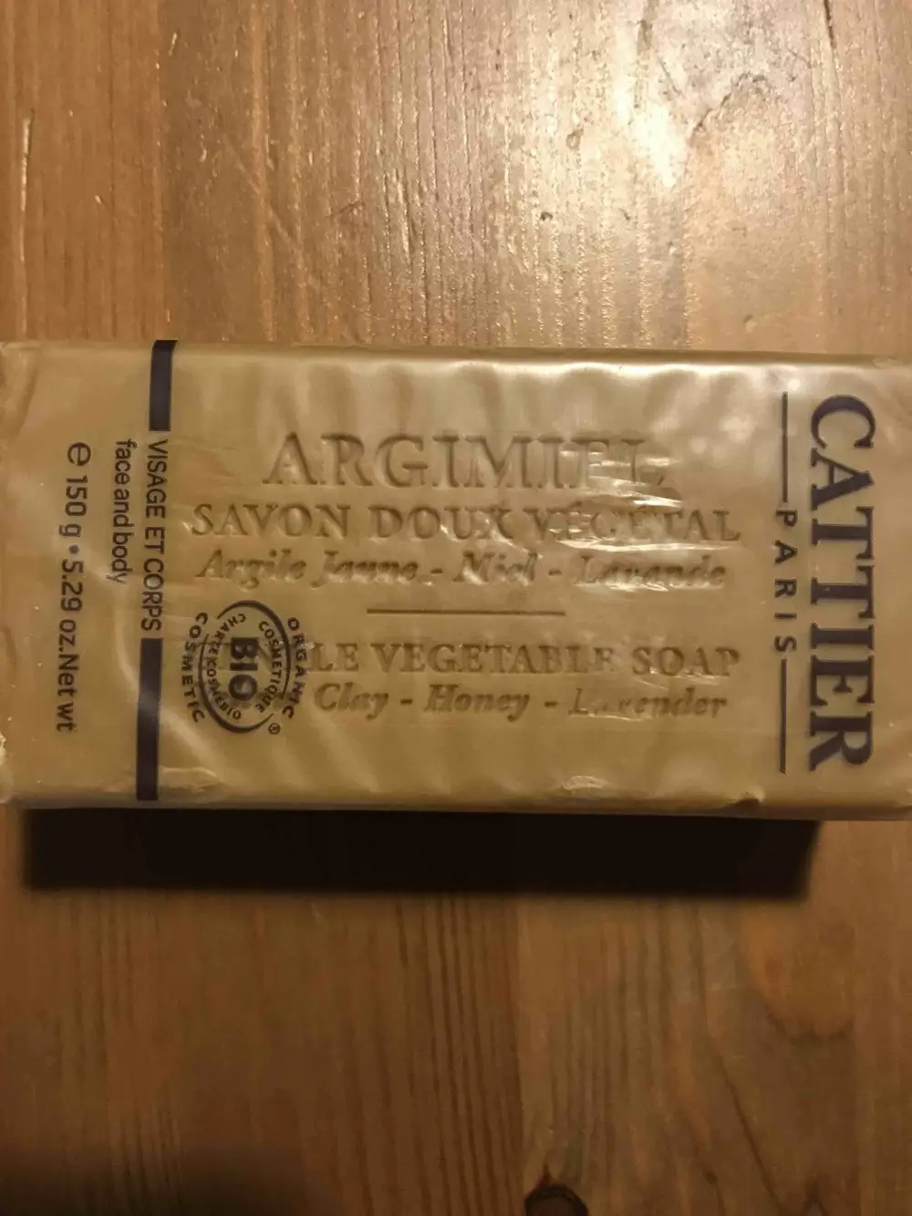 CATTIER - Savon doux végétal Argimiel