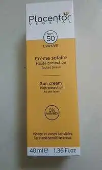 PLACENTOR VÉGÉTAL - Crème solaire pour visage