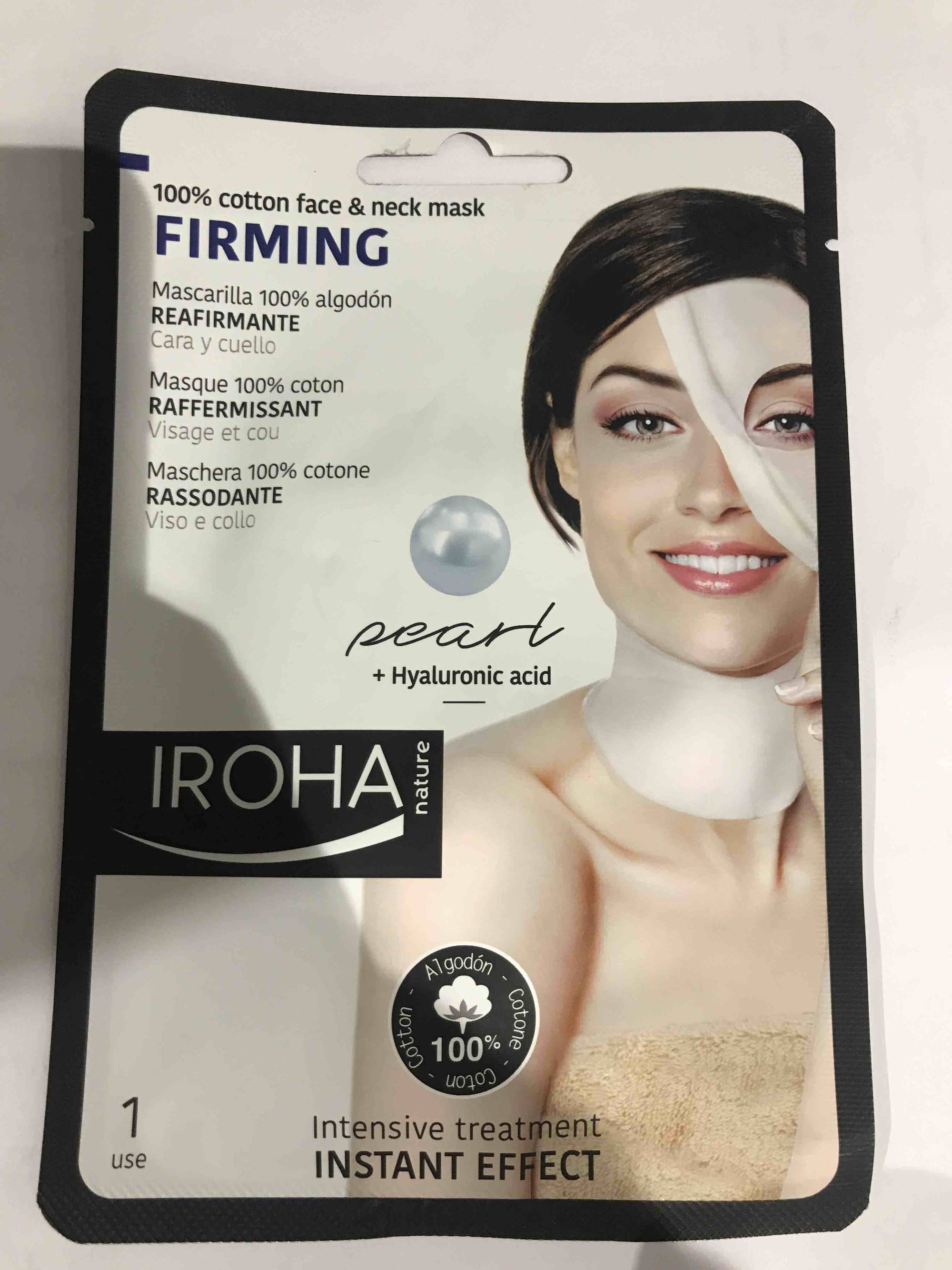 IROHA NATURE - Masque coton raffermissant