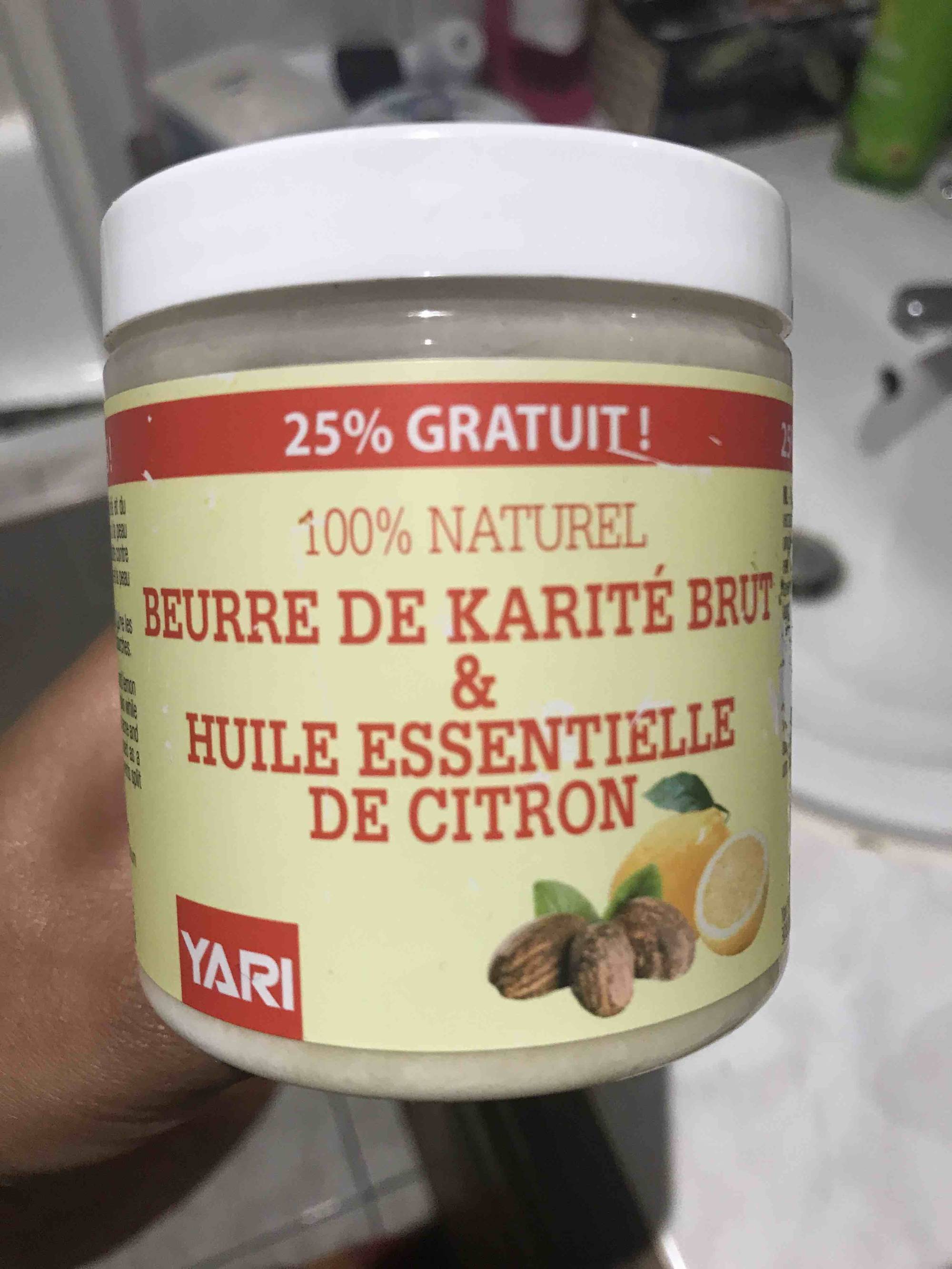 Composition YARI Beurre de karité brut & huile essentielle de citron -  UFC-Que Choisir