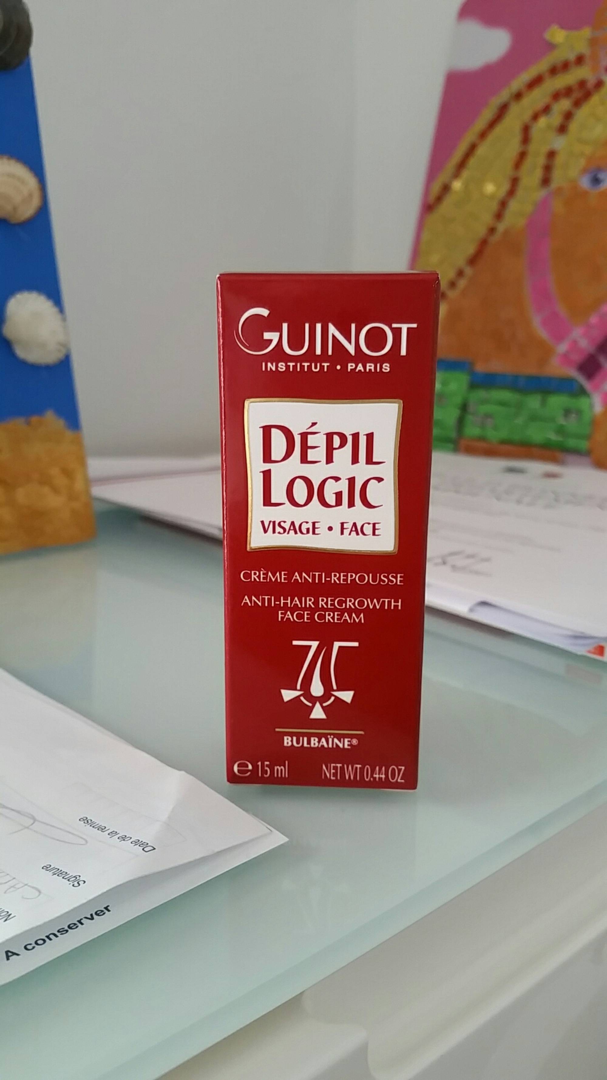 GUINOT - Dépil logic - Crème anti-repousse visage