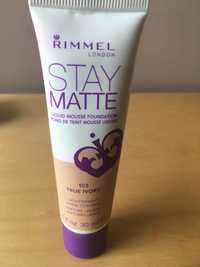RIMMEL - Stay matte - Fond de teint mousse liquid 103 true Ivory