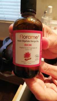 FLORAME - Ricin - Huile végétale vierge bio