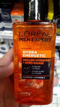 L'ORÉAL - Men expert Hydra energetic - Soins 2 en 1 hydratant + après-rasage
