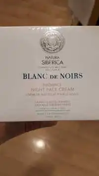 NATURA SIBERICA - Blanc de noirs - Crème de nuit éclat pour le visage