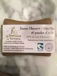 LE DOMAINE DE TAMARA - Savon chanvre menthe et poudre d'ortie