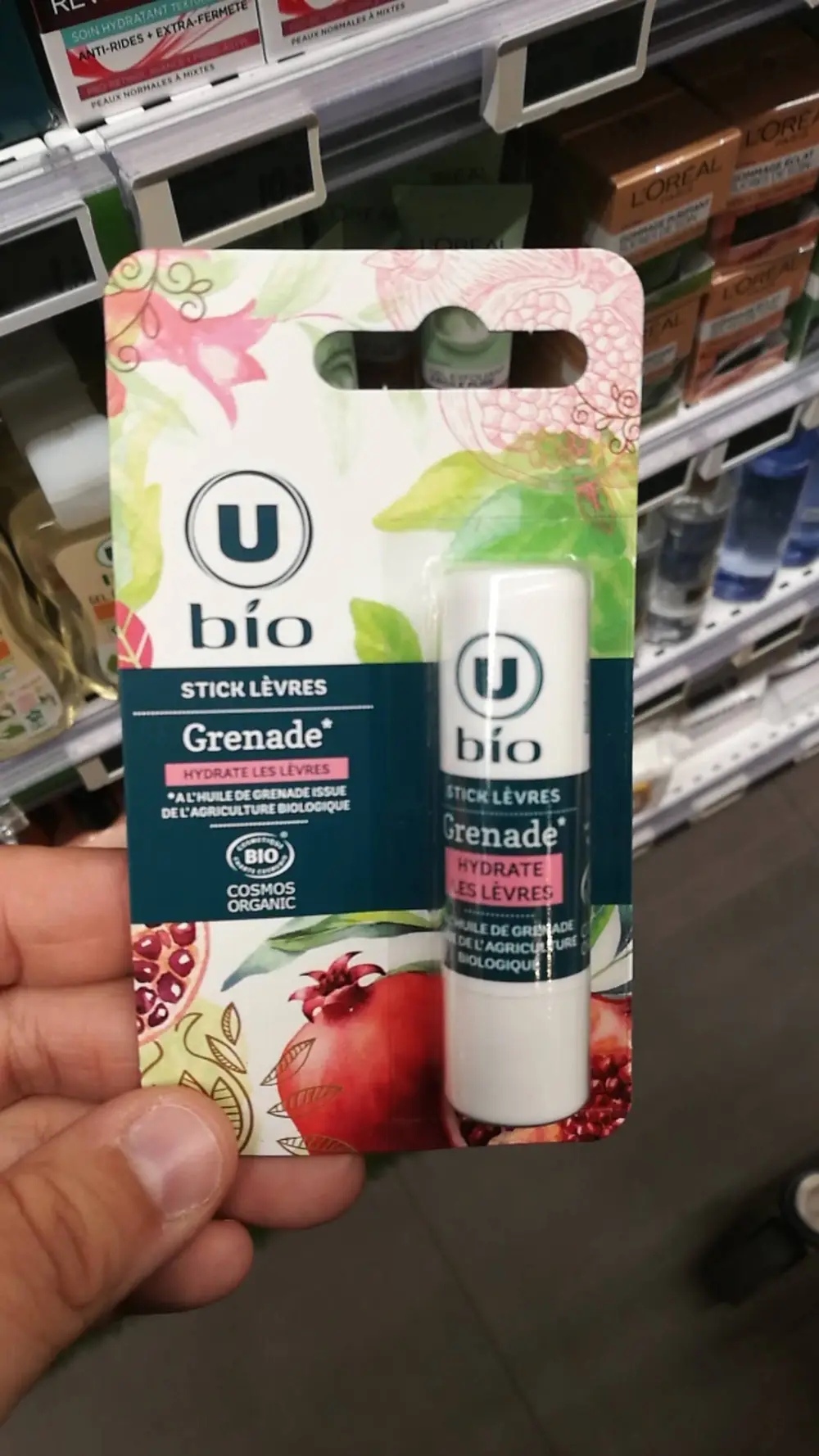 U BIO - Stick lèvres grenade