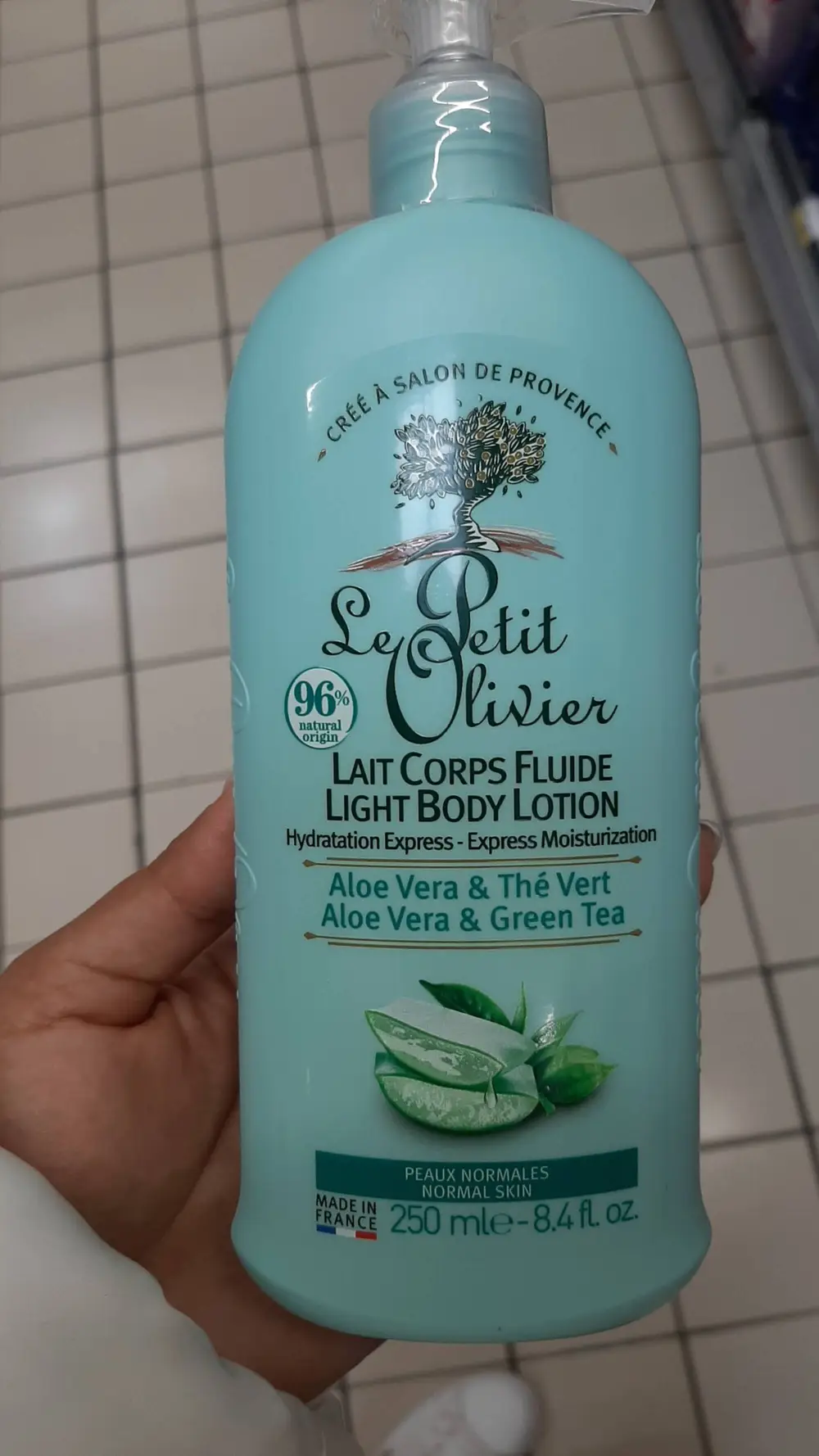 LE PETIT OLIVIER - Lait corps fluide aloe vera & thé vert