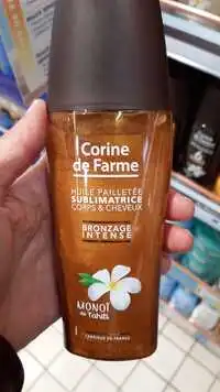 CORINE DE FARME - Bronzage intense Monoï de Tahiti - Huile pailletée sublimatrice