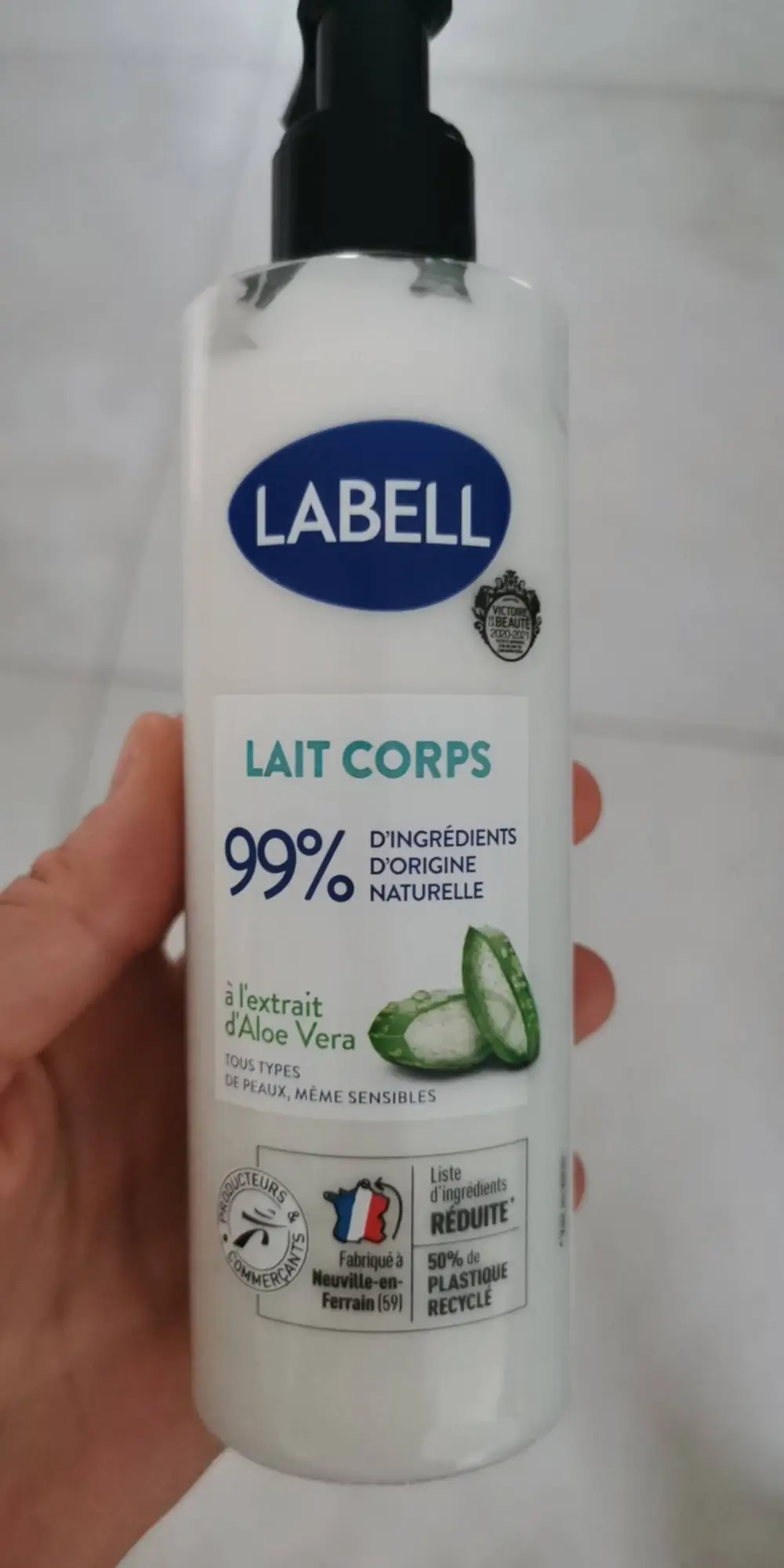 LABELL - Lait corps à l'extrait d'Aloe Vera