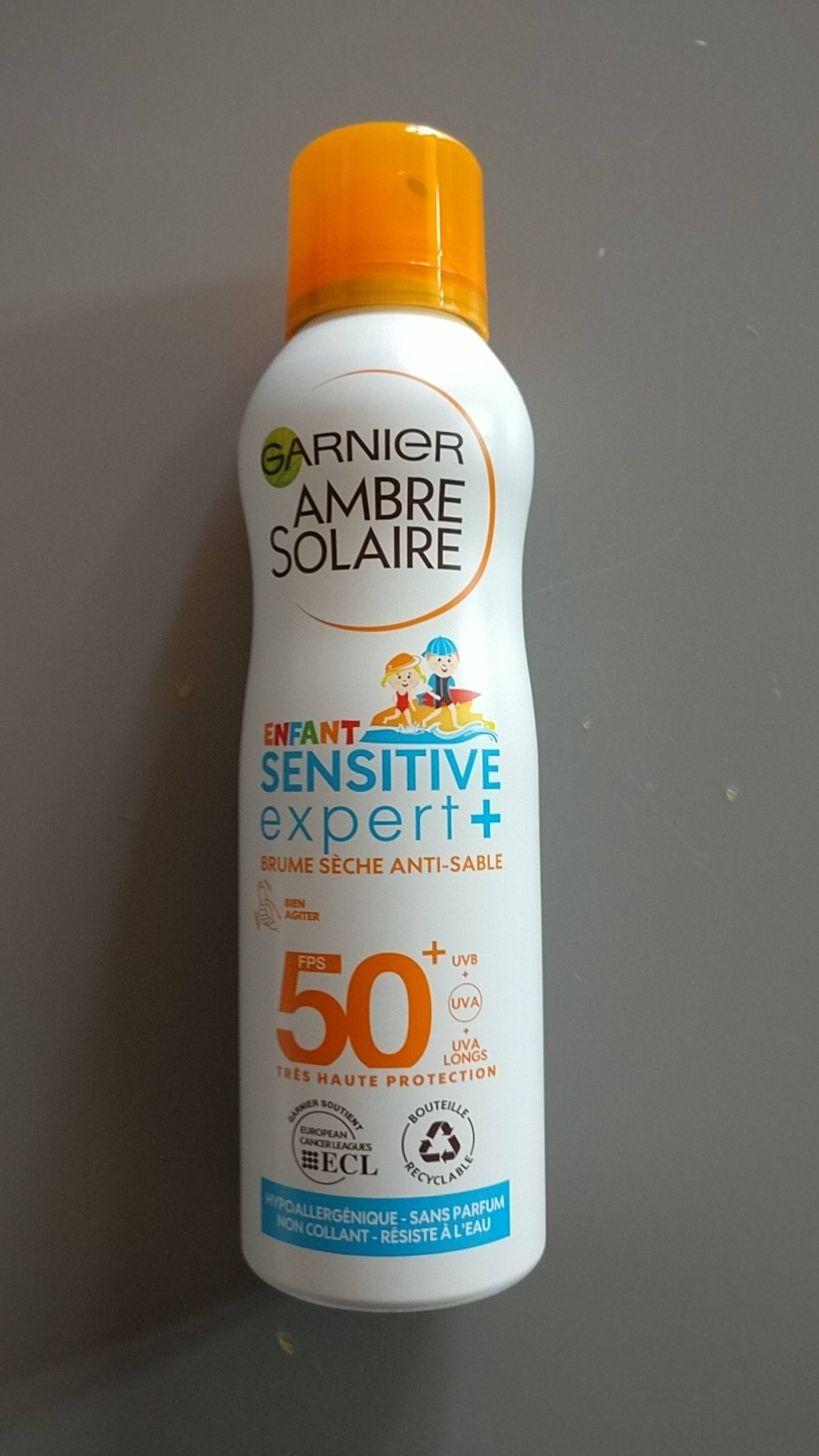 GARNIER - Ambre solaire enfant sensitive expert+ - Brume sèche anti-sable FPS 50+
