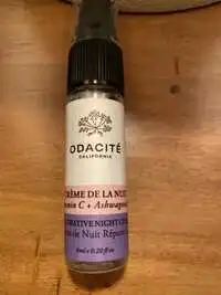 ODACITÉ - Crème de la nuit 