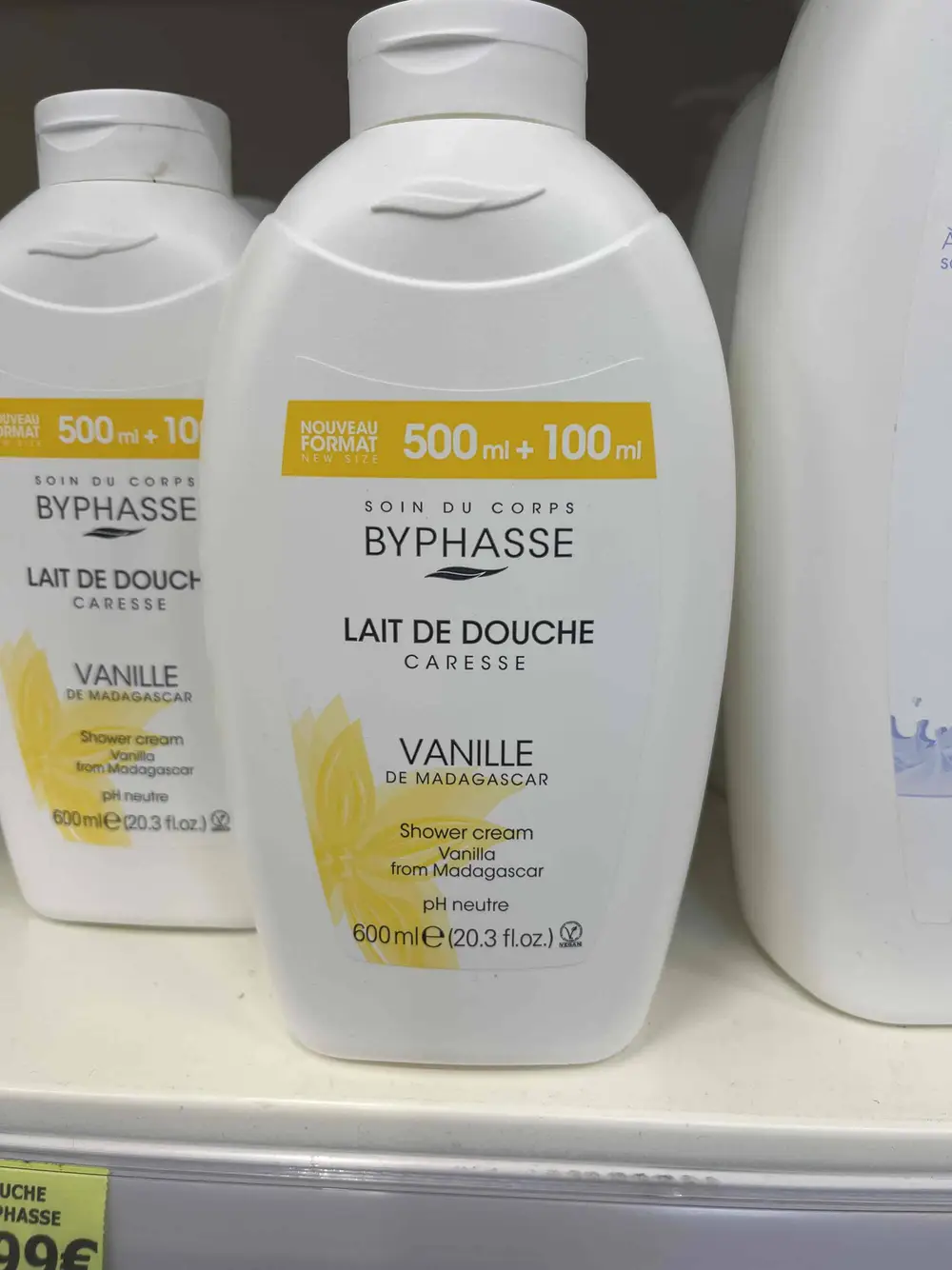 BYPHASSE - Lait de douche caresse vanille de Madagascar 