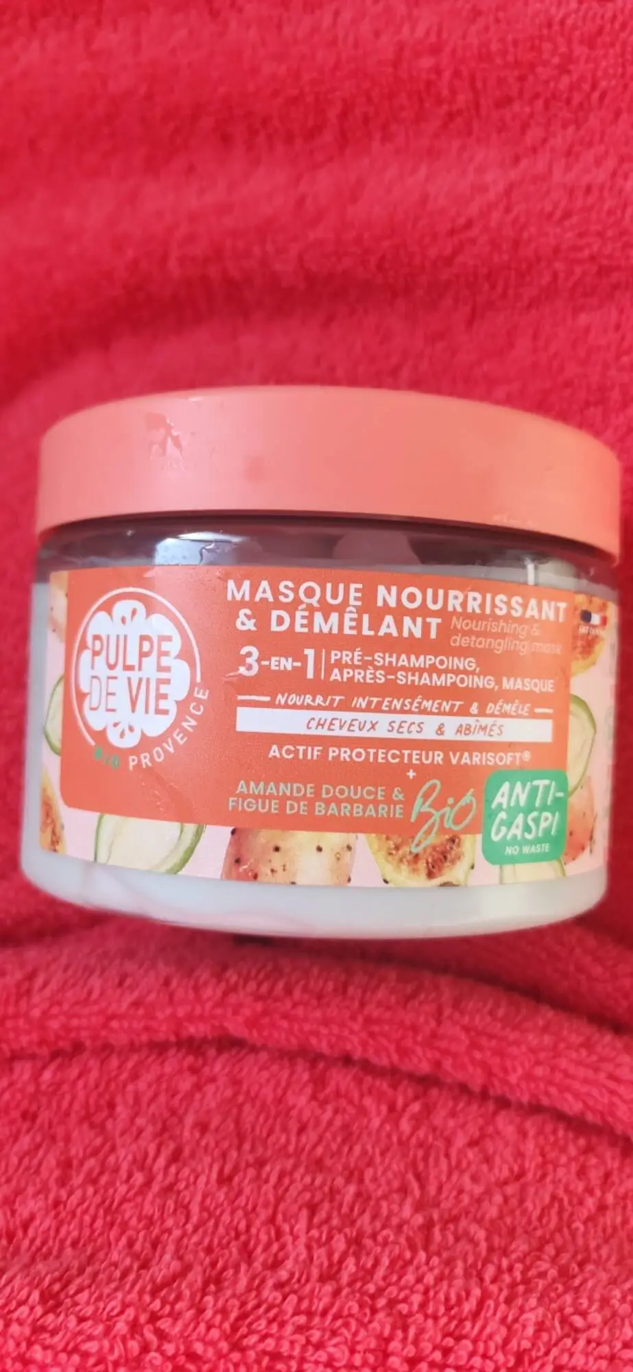 PULPE DE VIE - Masque nourrissant et démêlant- cheveux secs et abîmés