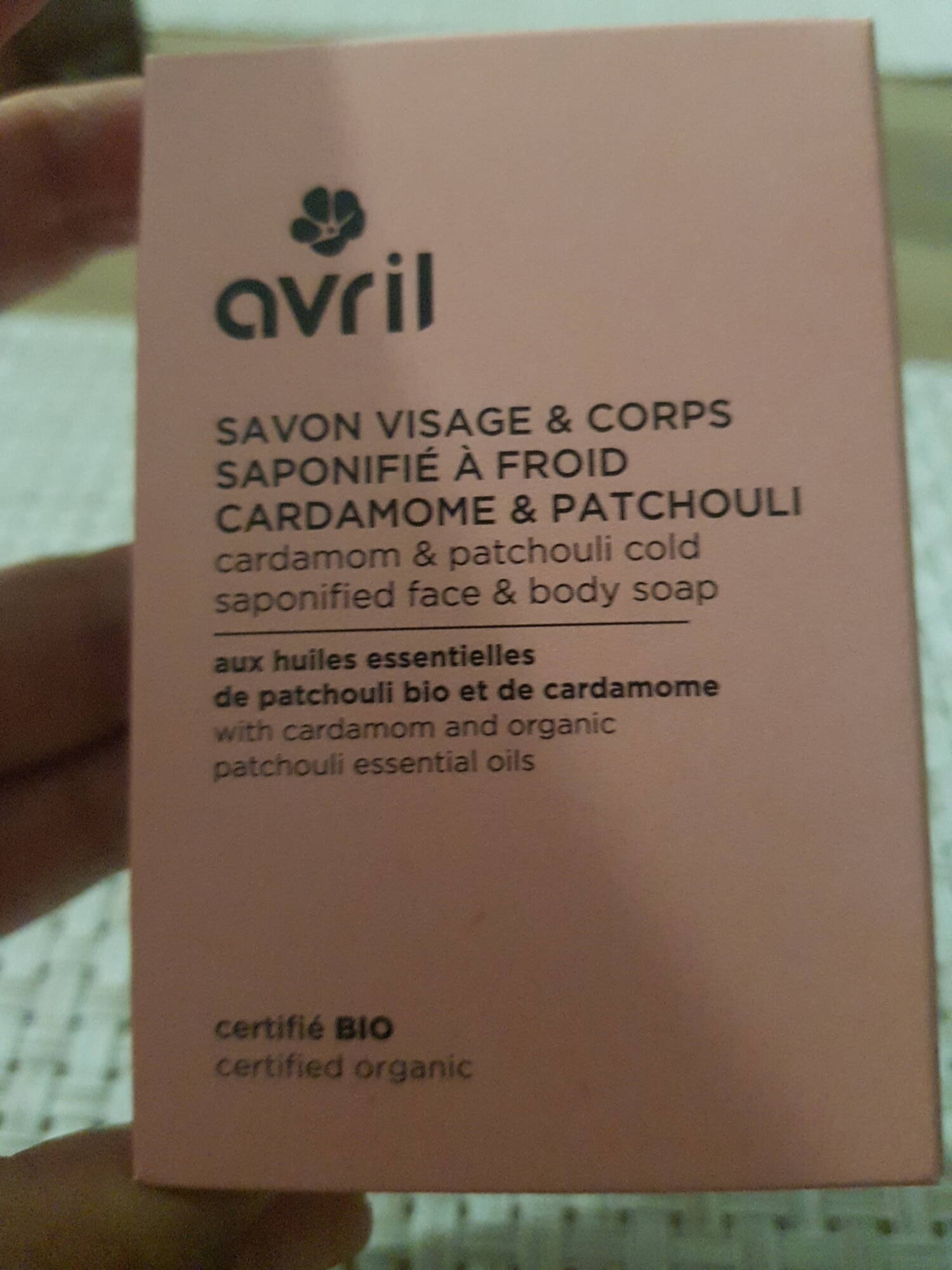 AVRIL - Cardamome & Patchouli - Savon visage & corps