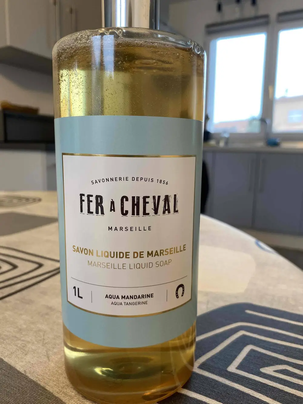 FER À CHEVAL - Aqua mandarine - Savon liquide de Marseille 