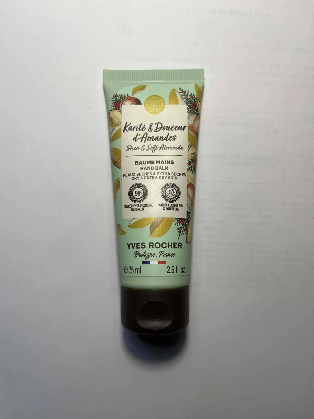 YVES ROCHER - Karité & douceur d’amandes - Baume Mains