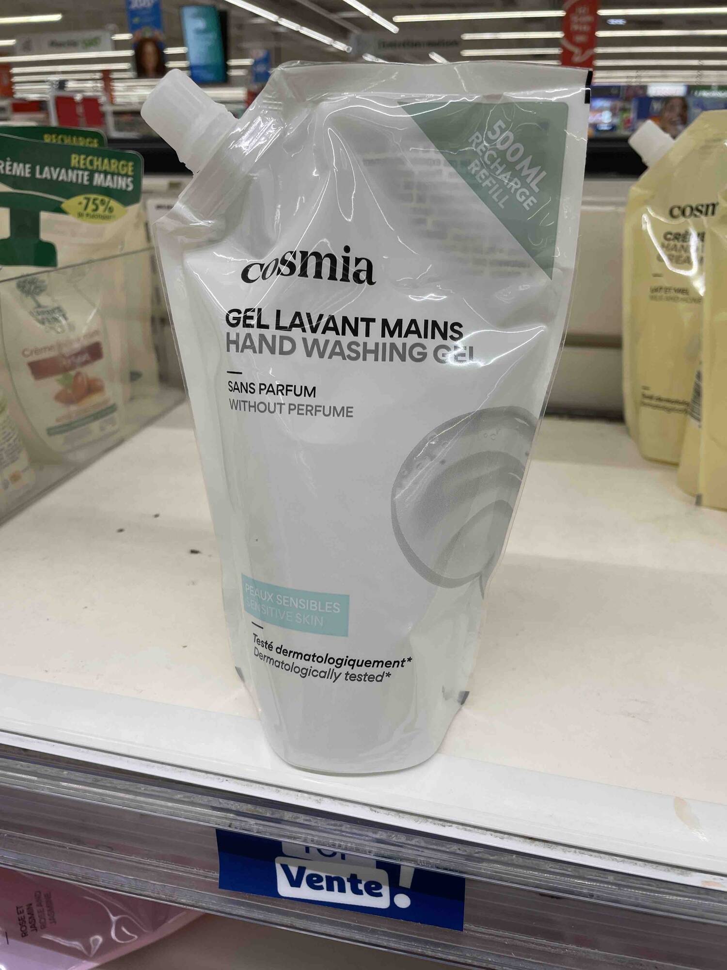 COSMIA - Gel lavant mains sans parfum