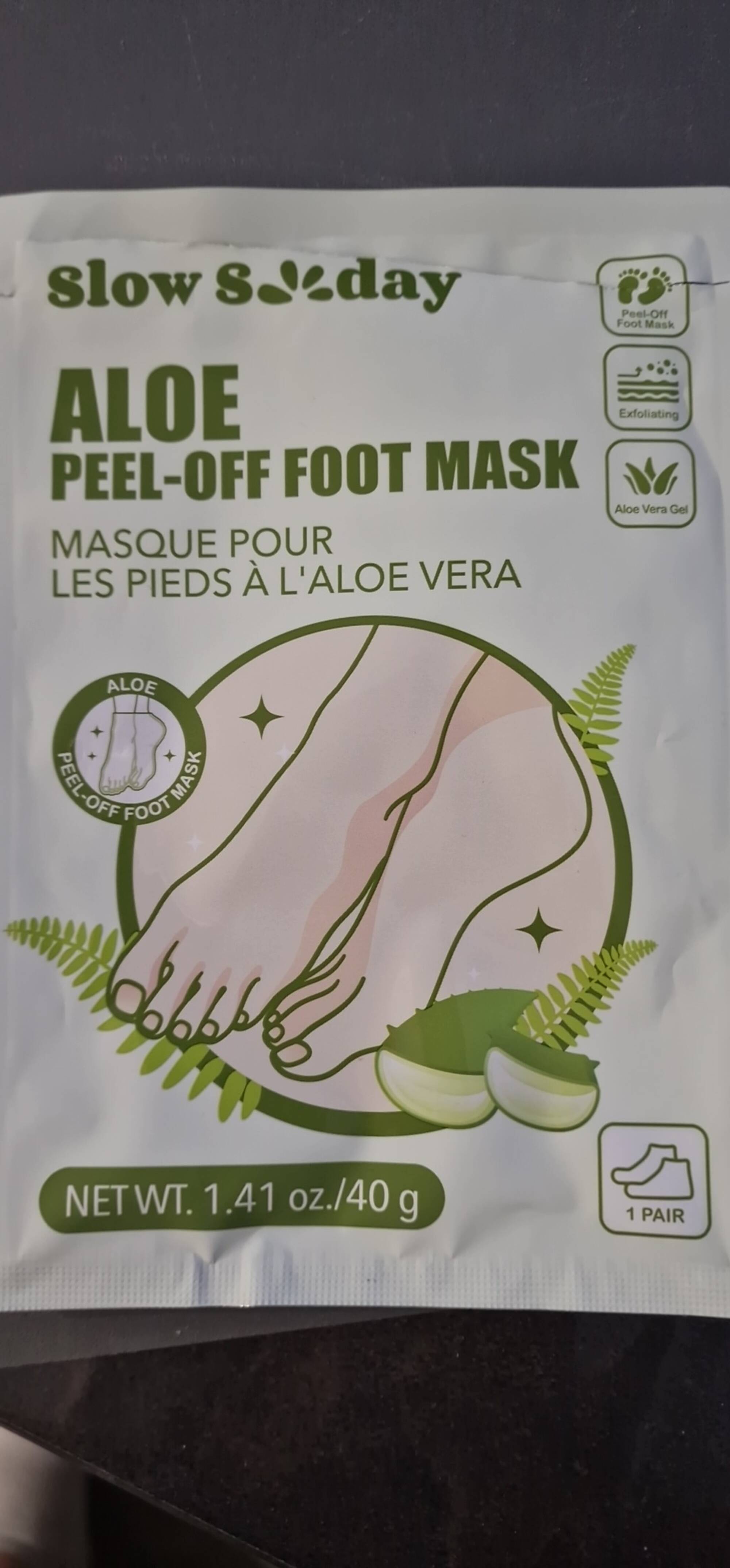 SLOW SUNDAY - Masque pour les pieds à l'aloe vera