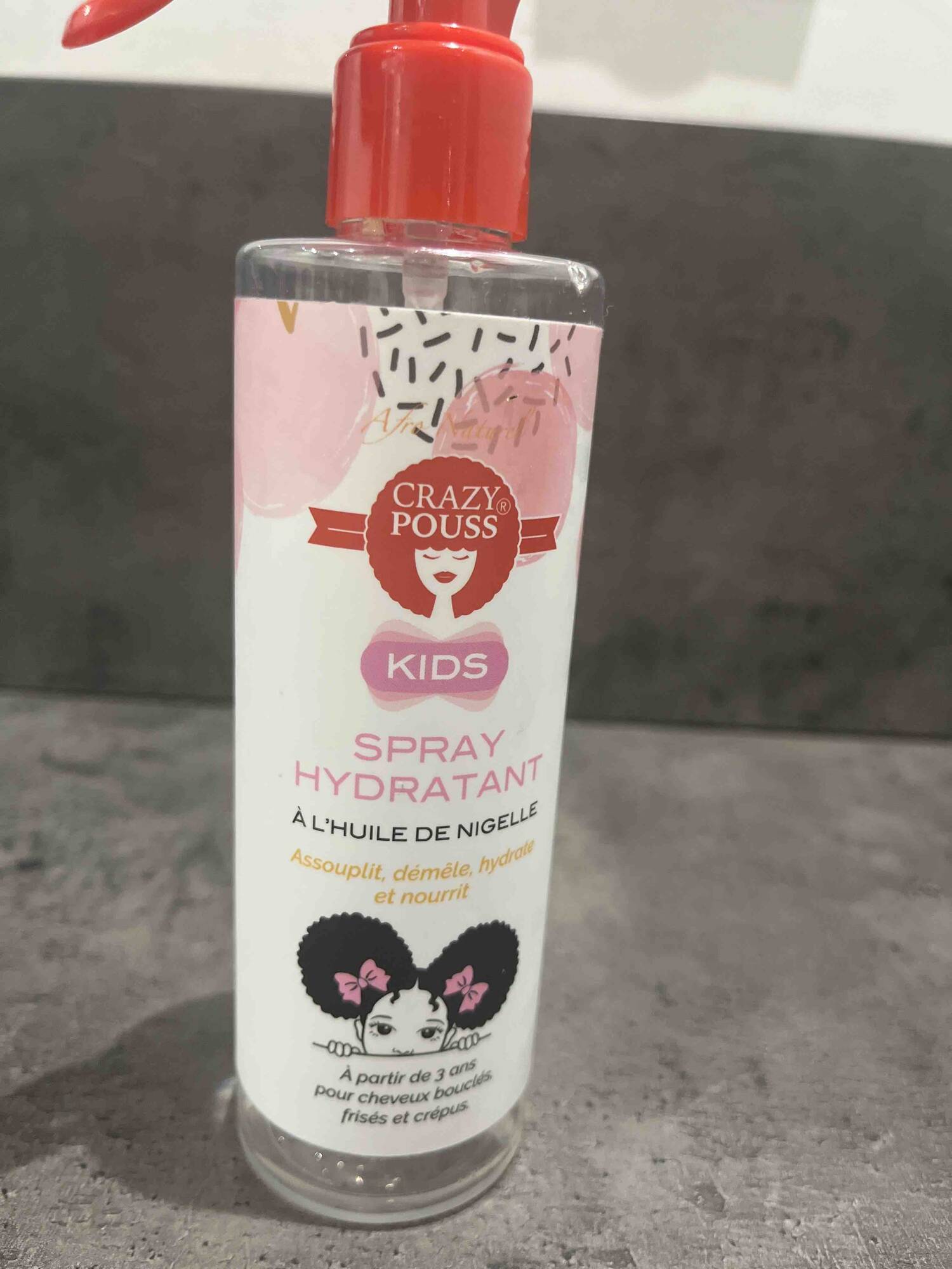 CRAZY POUSS - Kids - Spray hydratant à l'huile de nigelle