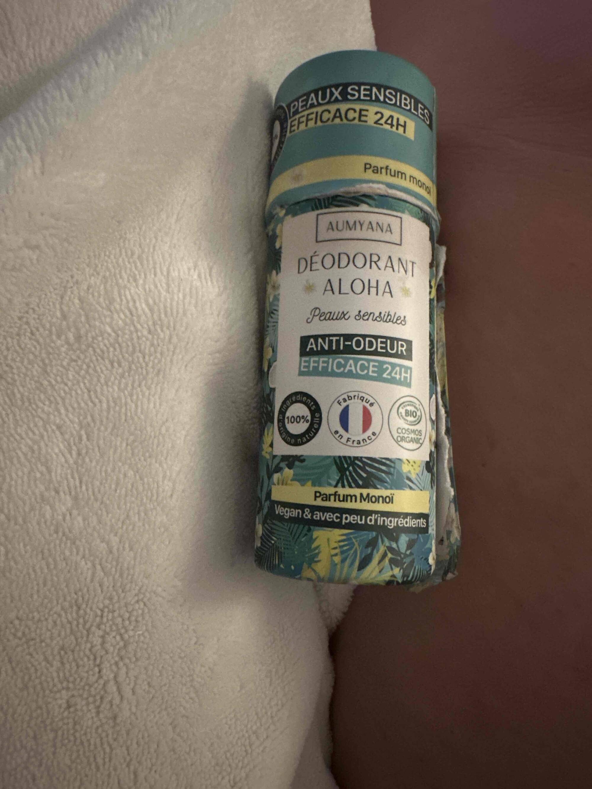 AUMYANA - Aloha - Déodorant anti-odeur parfum monoï